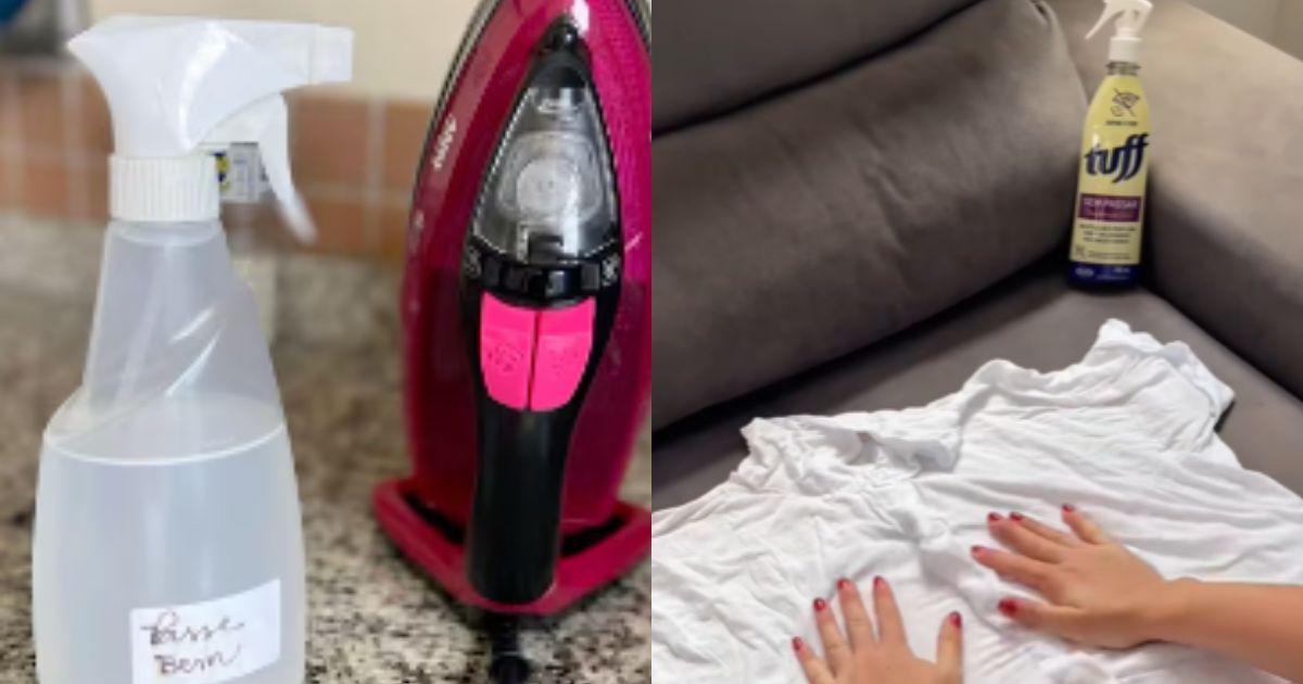 A mistura de amaciante, álcool e água facilita a tarefa de passar roupas e ajuda a manter os tecidos perfumados por mais tempo