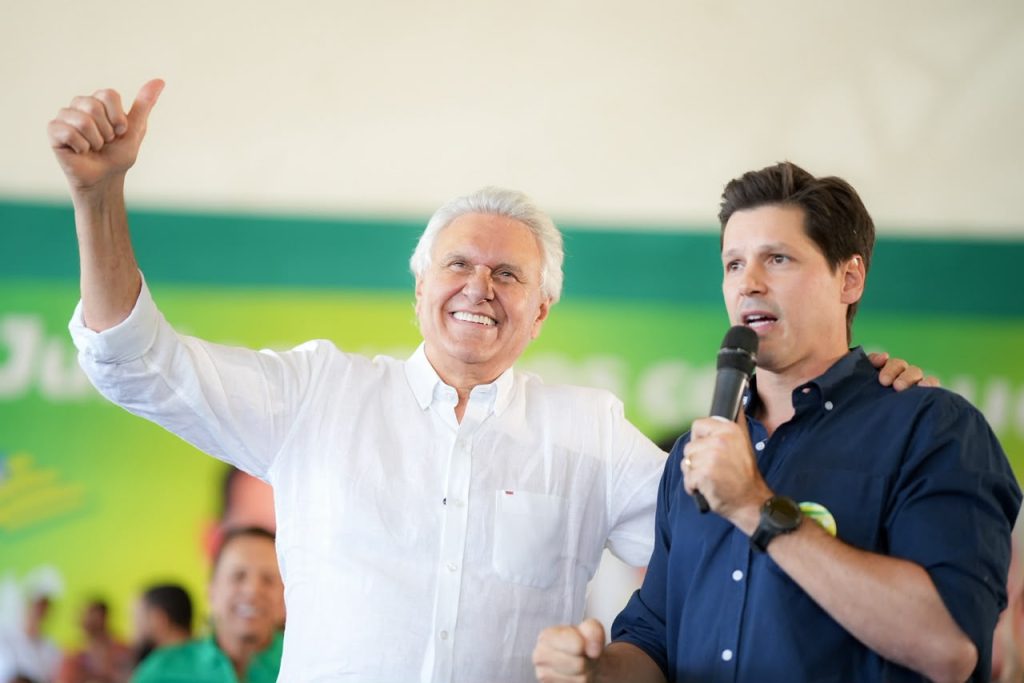 Durante evento em Trindade, Daniel Vilela afirmou que a segurança pública continuará sendo prioridade e defendeu a ampliação dos investimentos em tecnologia e policiamento. (Foto: Reprodução)