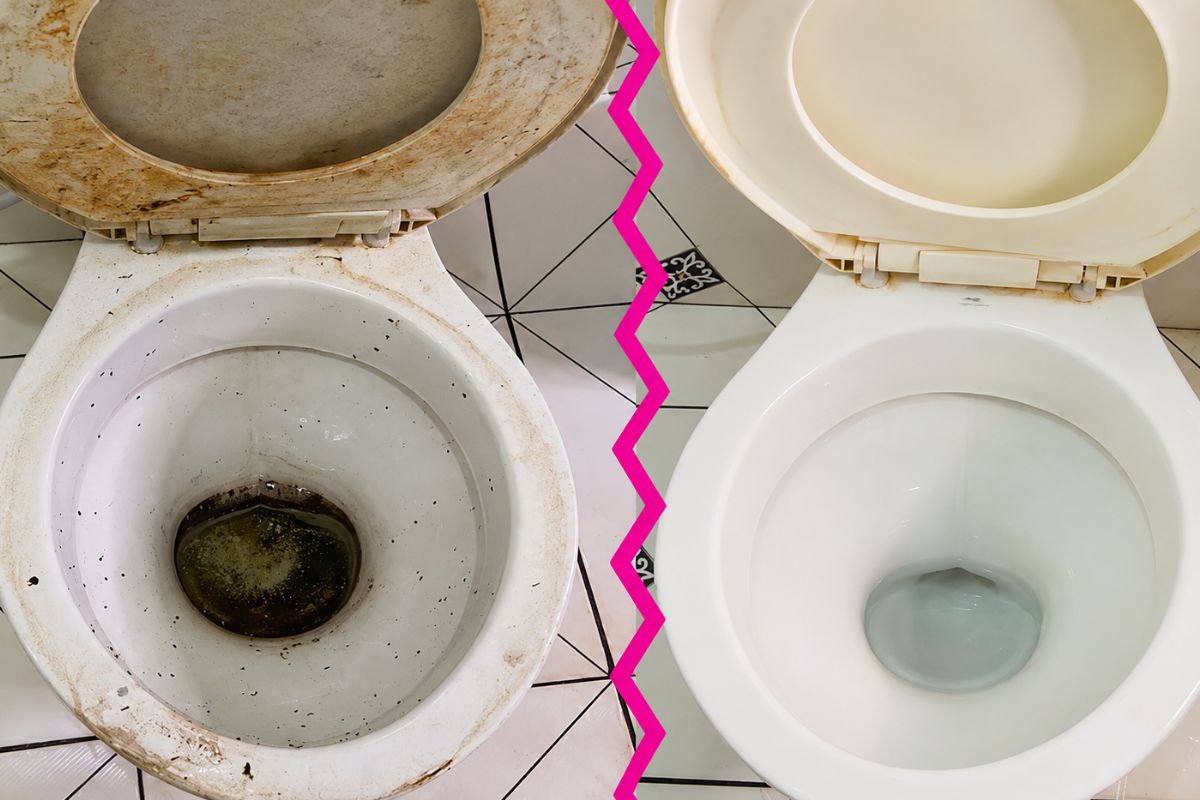 remover manchas pretas do vaso sanitário