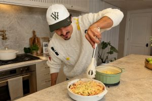 fettuccine com salmão