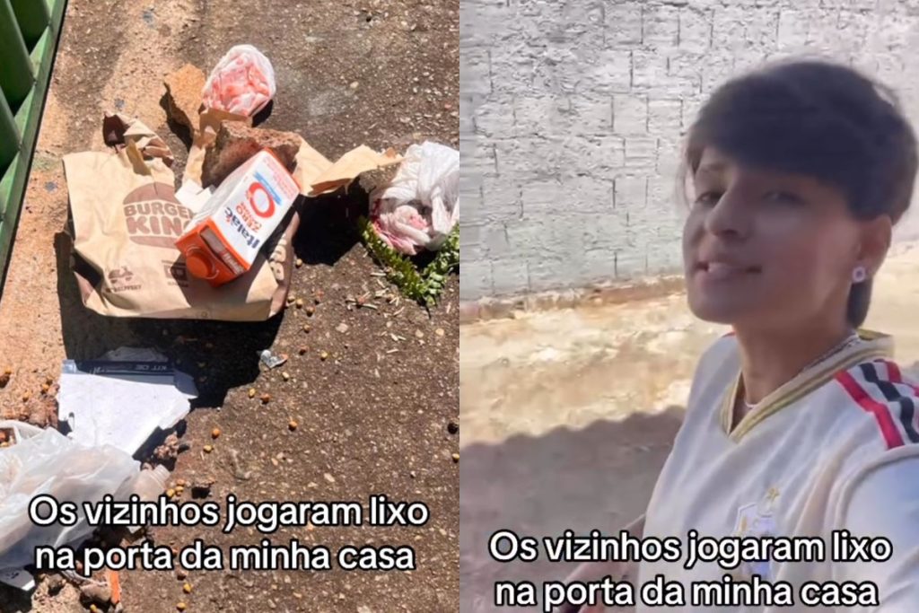 Vídeo de discussão entre vizinhos por causa de lixo repercute e gera bate-boca em Anápolis