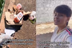 Vídeo de discussão entre vizinhos por causa de lixo repercute e gera bate-boca em Anápolis