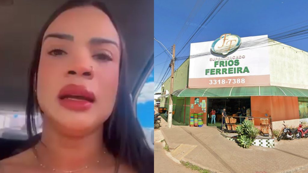 Personal Lais Barbosa alegou ter sido mal-tratada no supermercado Frios Ferreira, mas estabelecimento emitiu nota discordando da versão.