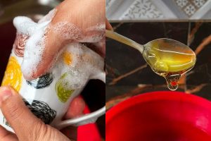Mistura com detergente diluído promete render mais o produto, facilitar a remoção da gordura e reduzir o desperdício