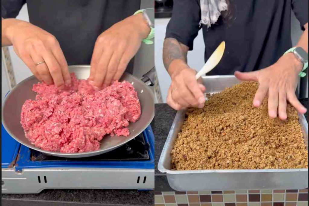 carne moida congelada