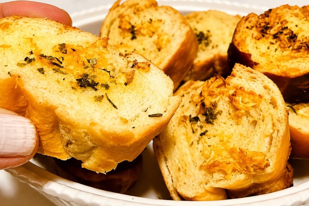 receita de pão de alho com azeite