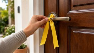 Colocar um fitilho amarelo na porta da frente de casa: para que serve e por que é recomendado