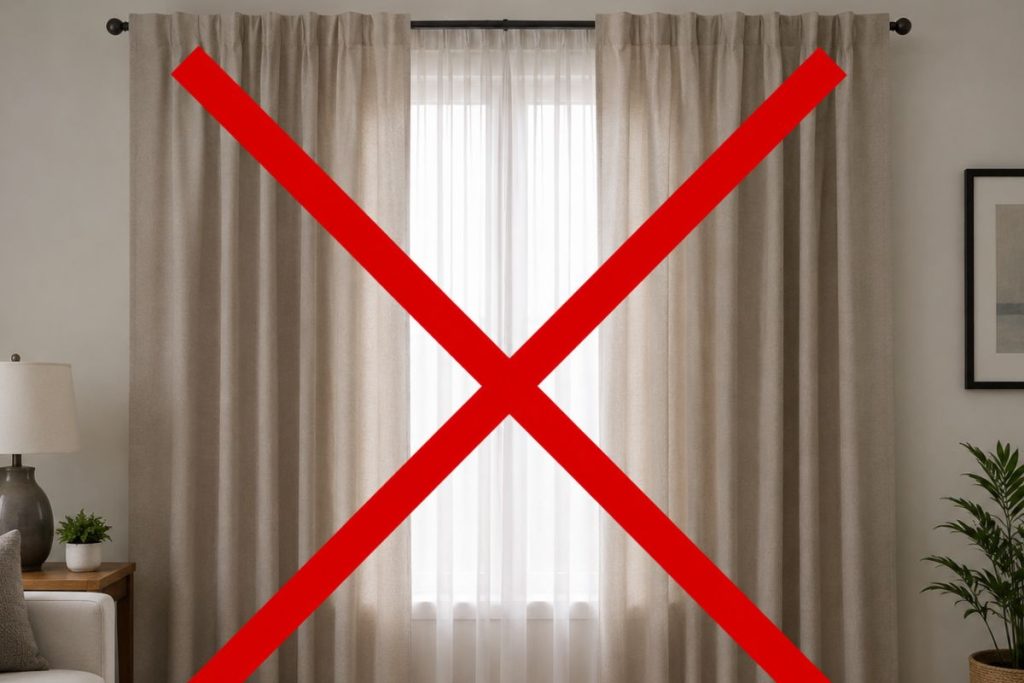Adeus, cortinas tradicionais