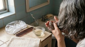 Espalhar óleo de coco nos cabelos grisalhos: para que serve e por que é recomendado para proteger os fios
