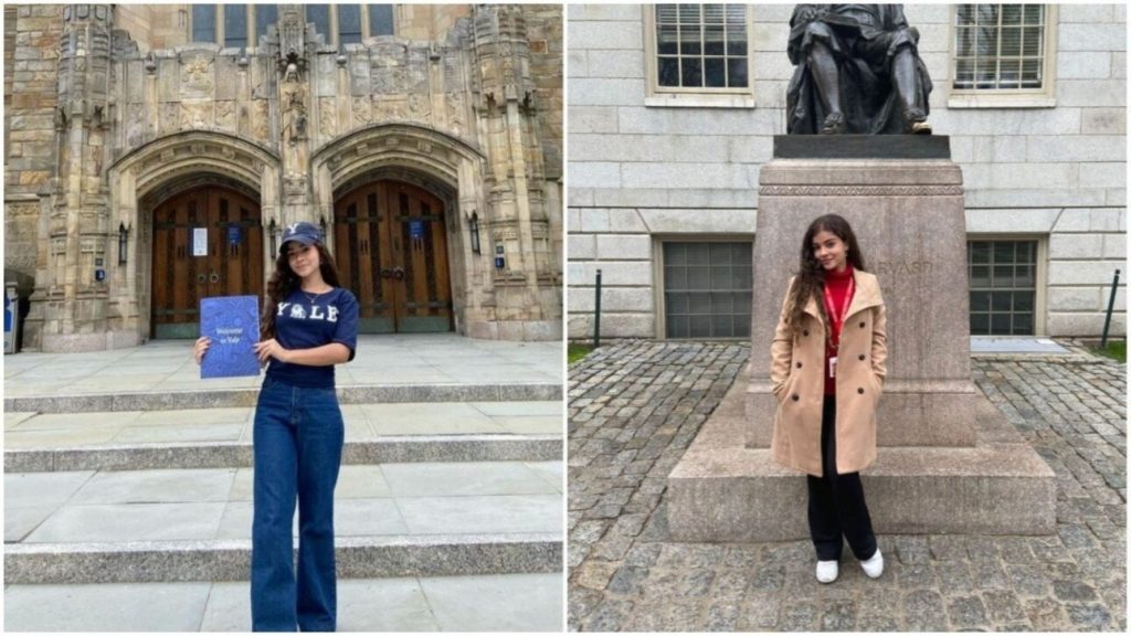 Ela aprendeu inglês sozinha porque não tinha dinheiro para o curso e, aos 18 anos, foi aprovada com bolsa integral em Harvard, Yale e Stanford ao mesmo tempo