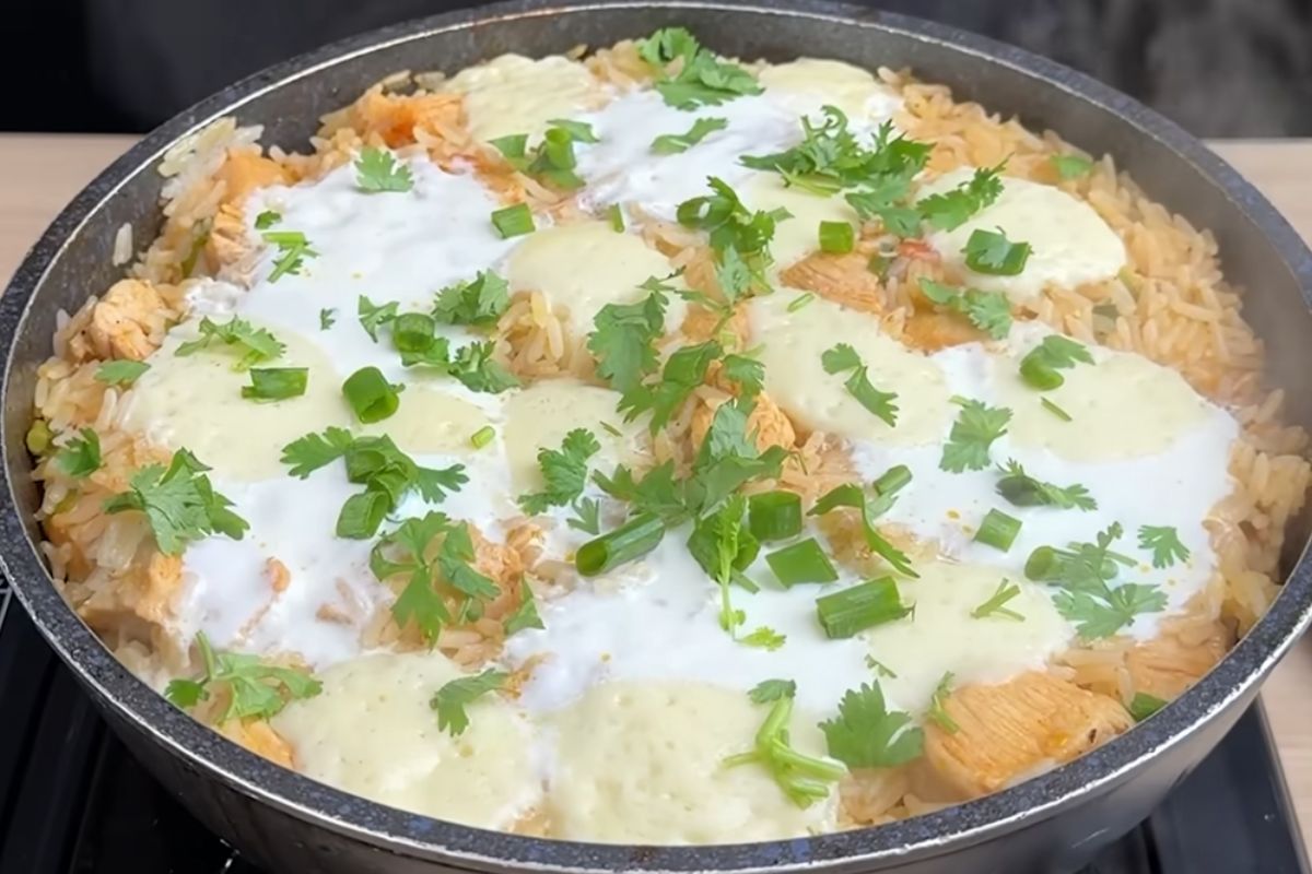 arroz com frango