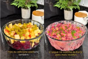 Misturar beterraba com maçã