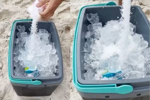 Colocar Sal no Gelo melhora o resfriamento das bebidas e aumenta a durabilidade do gelo em caixas térmicas