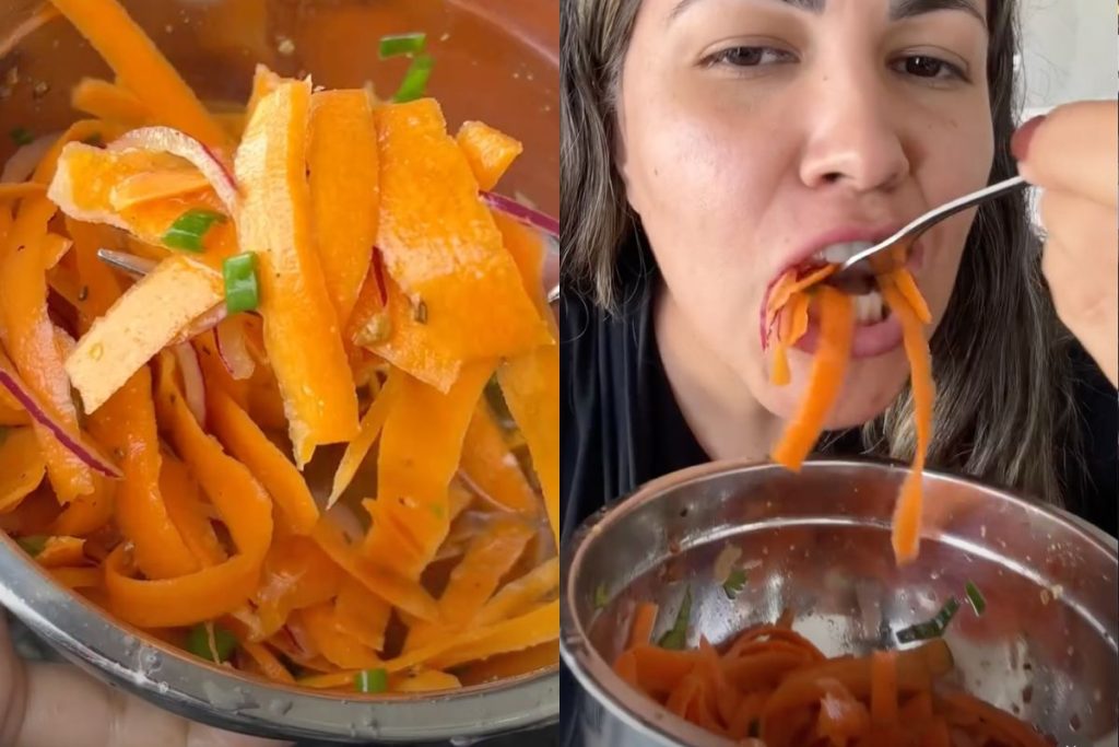 salada de cenoura temperada