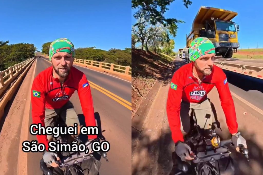 Russo cruza o Brasil de bicicleta