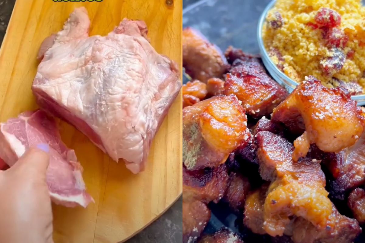 carne de porco suculenta