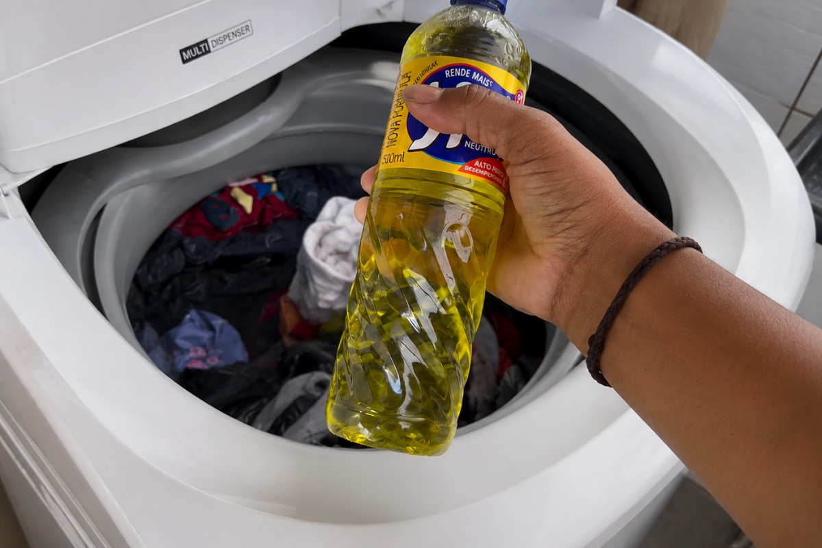 detergente neutro na máquina de lavar