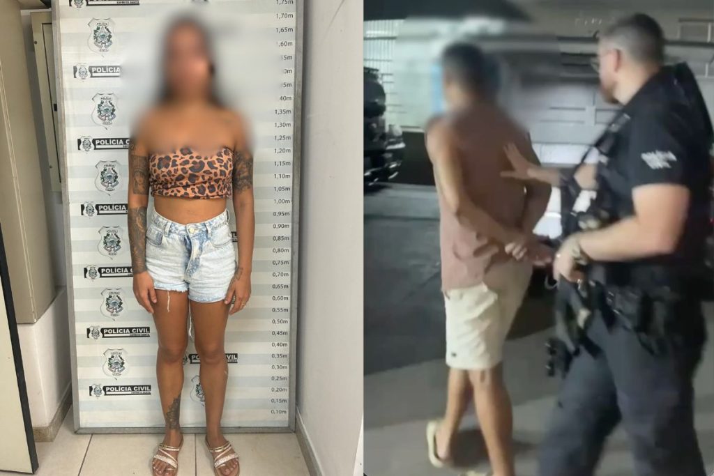 Mulher apontada como líder do esquema e outros dois suspeitos foram presos durante operação conjunta das polícias civis de Goiás e do Espírito Santo. (Foto: Divulgação/PCGO)