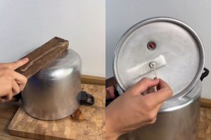 Bater um pedaço de madeira na panela de pressão: para que serve e por que é recomendado