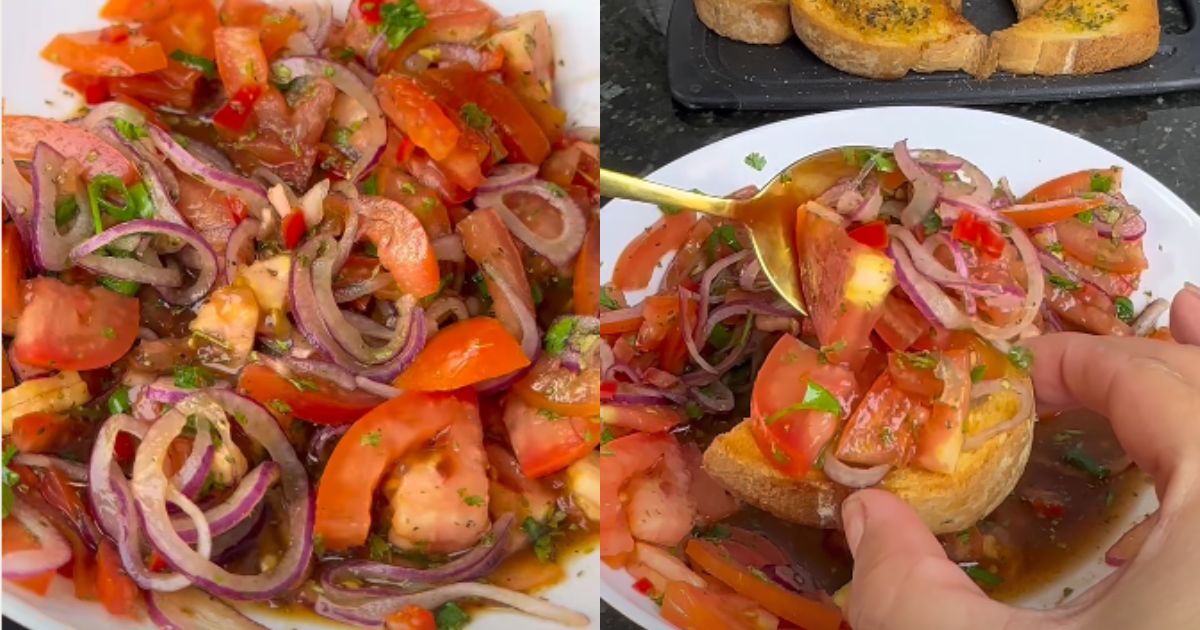 Tomate com cebola roxa e pimenta dedo-de-moça reúne sabor, frescor e nutrientes que fazem sucesso em saladas e acompanhamentos