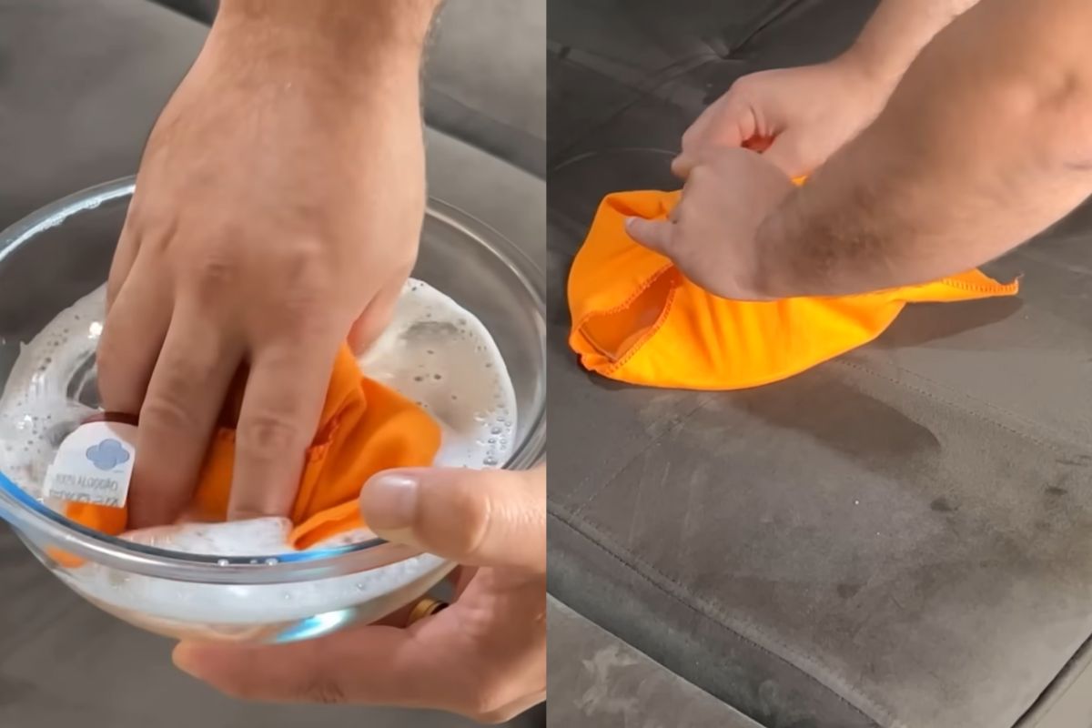 Limpar o sofá pode ser mais simples do que parece quando você utiliza uma solução caseira e uma técnica que reduz o esforço durante a limpeza