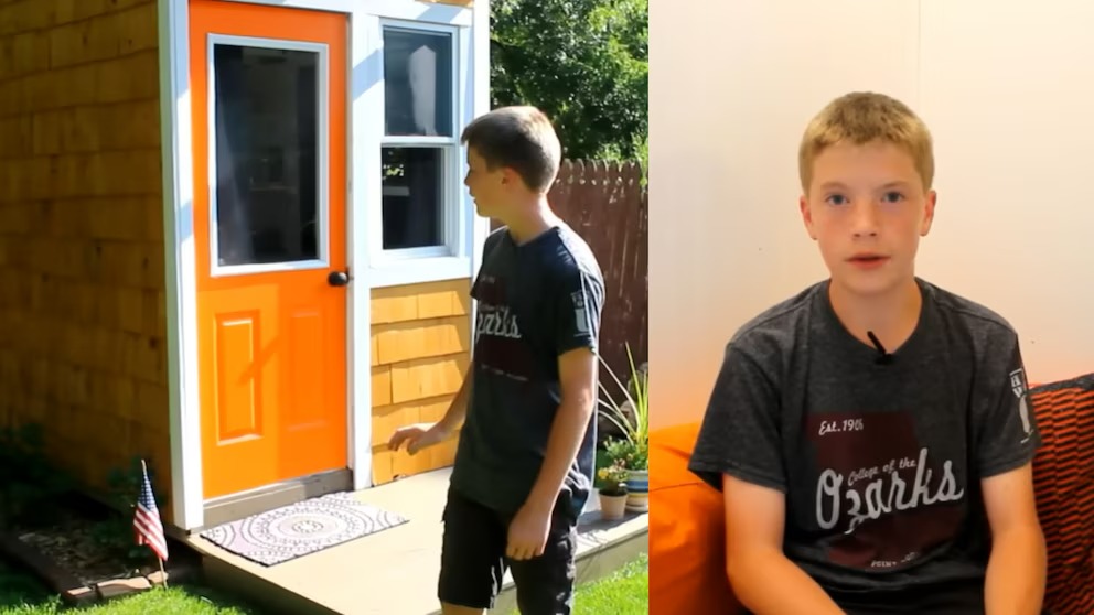 Aos 13 anos, ele cortava grama, limpava garagens do bairro para juntar dinheiro e construiu sozinho no quintal dos pais uma casa de 8 metros quadrados com cozinha, TV e cama