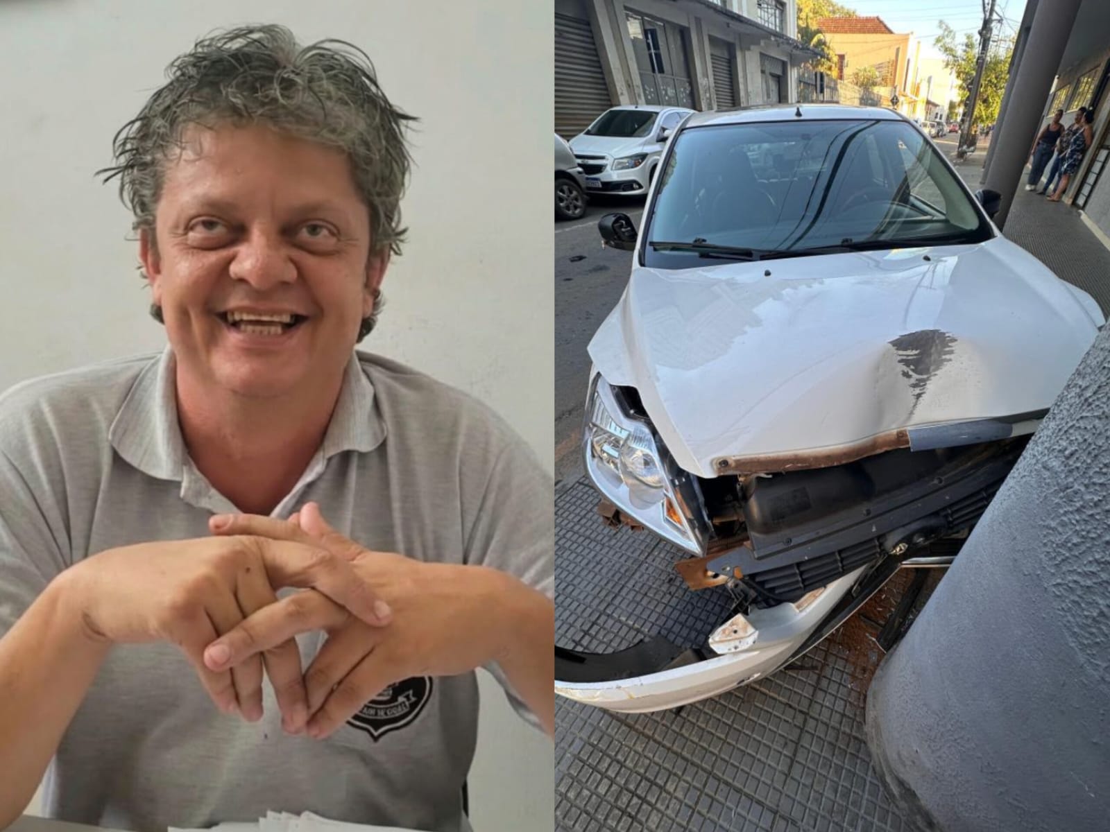Escrivão da Polícia Civil morre após carro atingir pilar de prédio no Centro de Anápolis