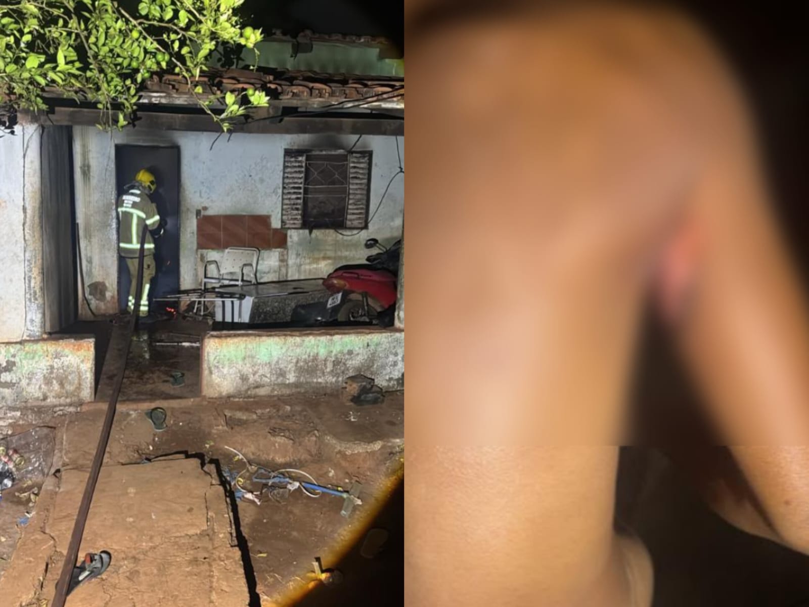 Briga termina com homem morto e duas pessoas feridas após incêndio em imóvel de Goianira