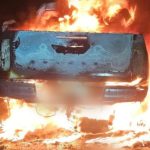 Motorista morre e outro fica ferido após colisão que deixou veículos em chamas na GO-230
