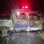 Motorista morre e outro fica ferido após colisão que deixou veículos em chamas na GO-230