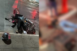 Colisão entre duas motocicletas resultou em uma pessoa morta e outras duas ficaram feridas. (Foto: Reprodução)