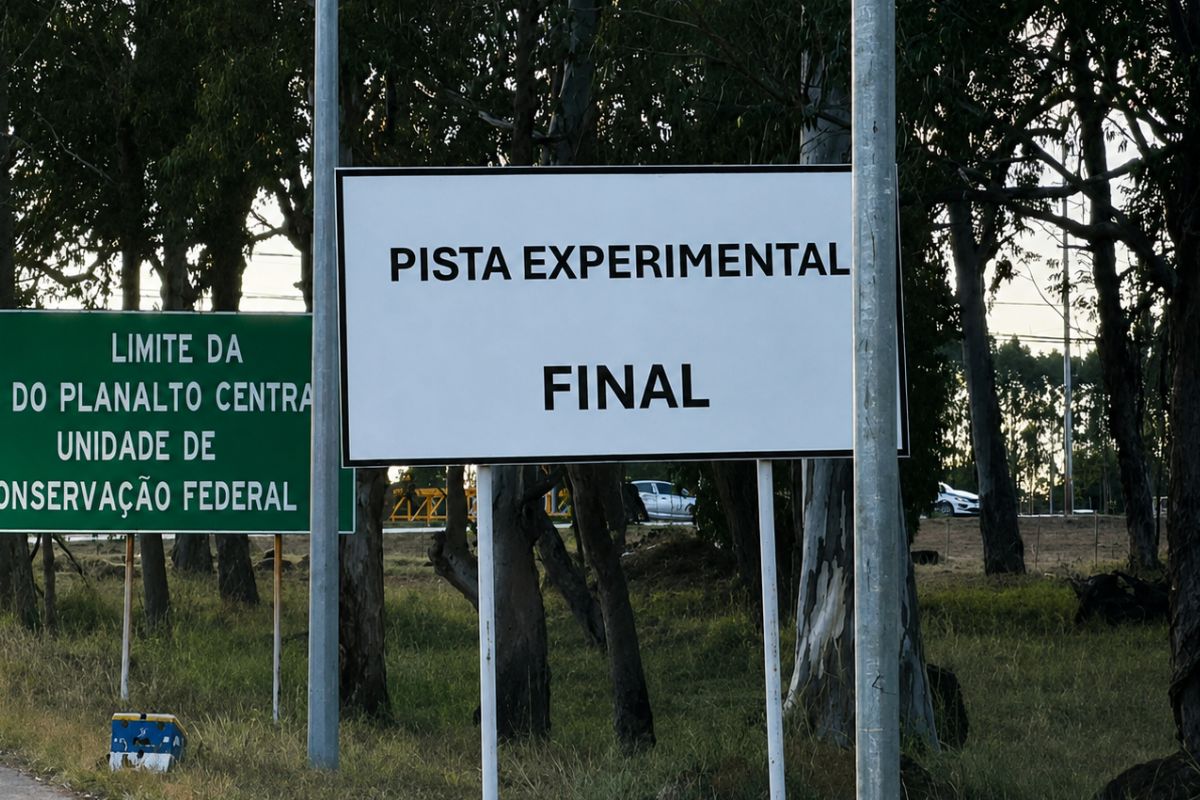 O que significa a placa de trânsito com fundo branco