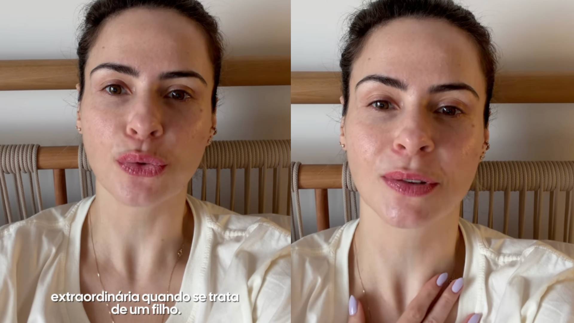 Ana Paula Renault faz reflexão sobre paternidade presente e se emociona no Dia dos Pais