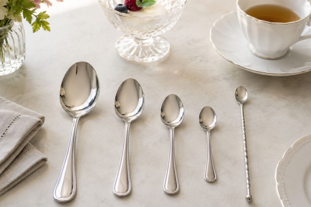 Colher de mesa, de sobremesa, de chá ou de café:
