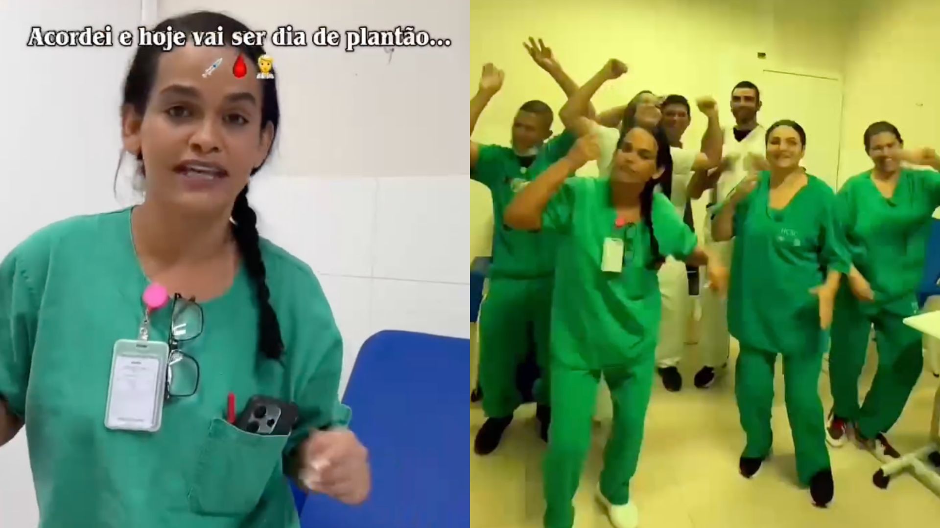 Técnica de enfermagem foi demitida por justa causa após postar vídeo de "trend" no Instagram.