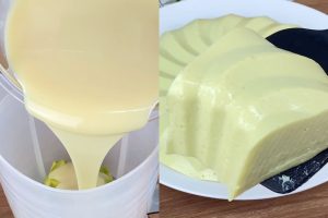 abacate com leite condensado e creme de leite