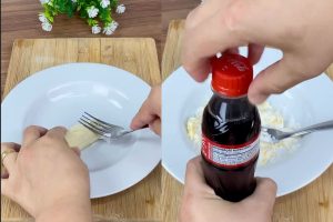 Creme dental com banana e Coca-Cola