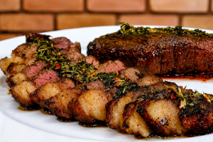 churrasco com chimichurri