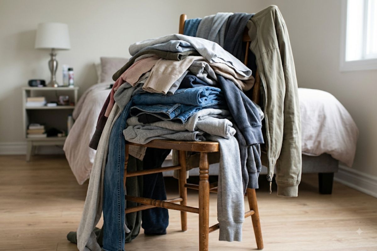 A psicologia afirma que pessoas que deixam roupas em uma cadeira nem sempre são desorganizadas, mas podem estar criando uma forma prática de separar o que ainda será usado