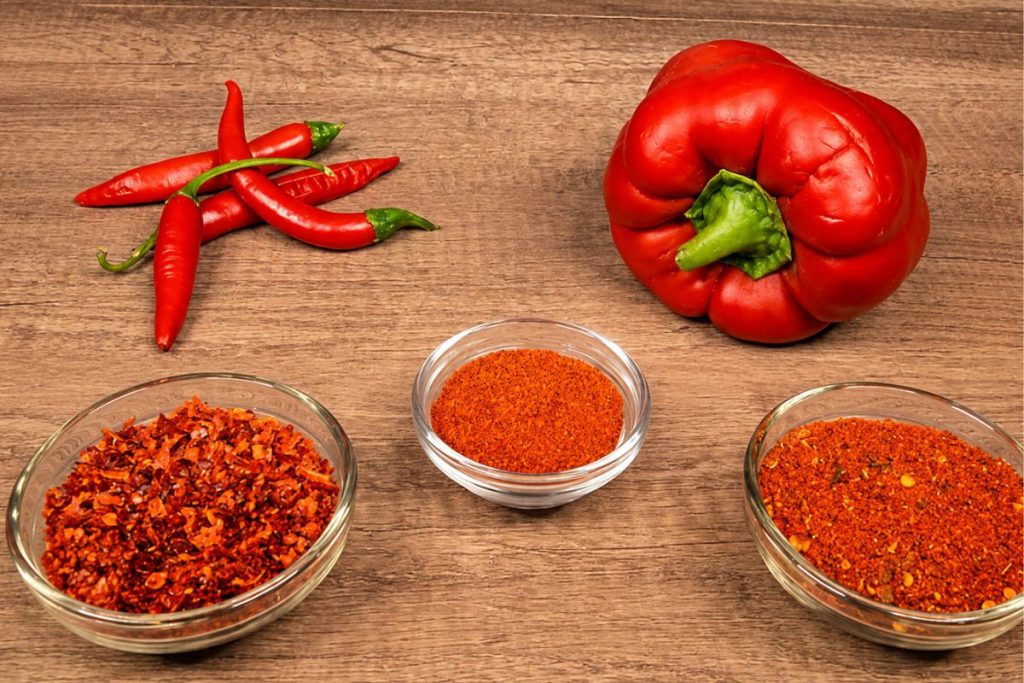 Páprica doce, defumada ou picante
