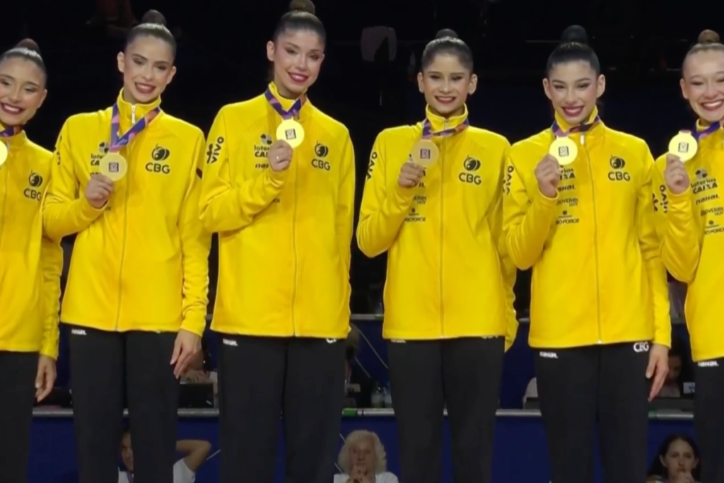Brasil conquista ouro inédito no Mundial de ginástica rítmica