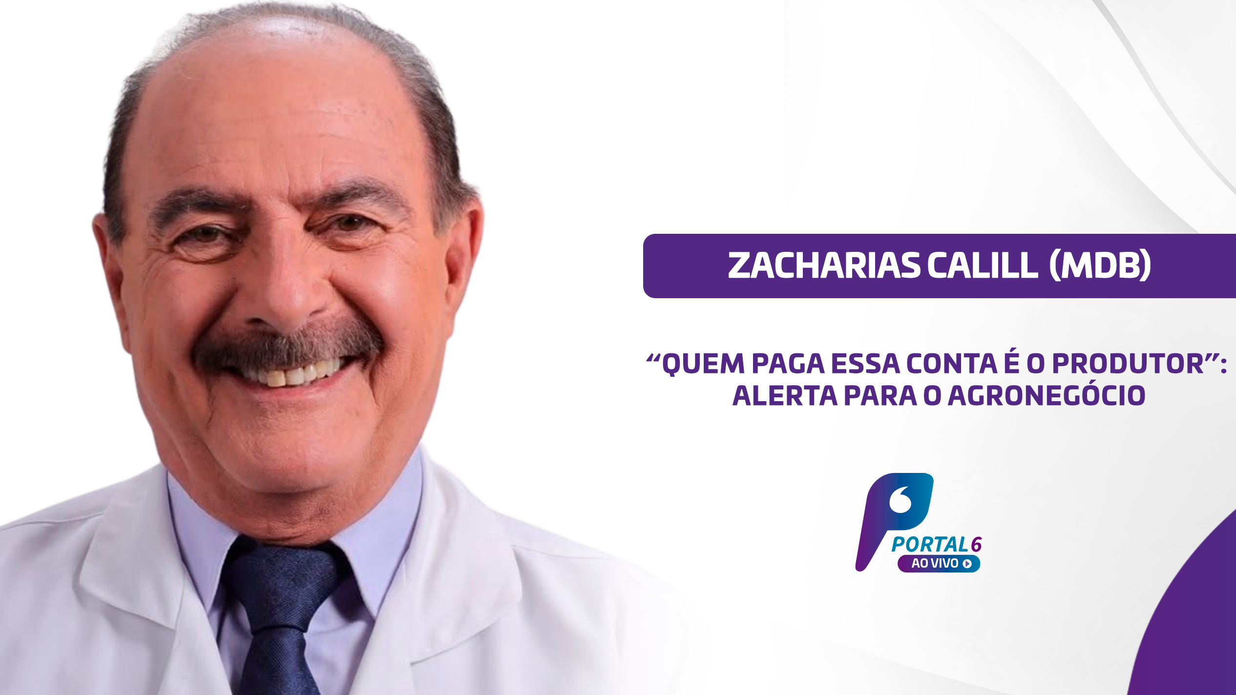 “Alguém tem que pagar a conta”: Zacharias Calil alerta para crise no Agronegócio