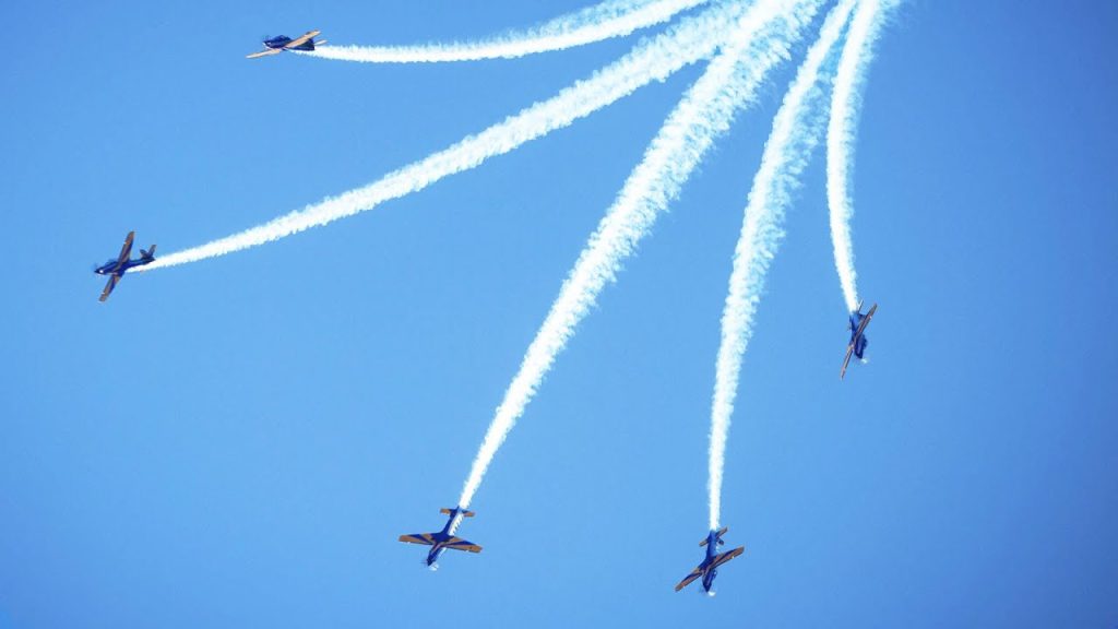 Esquadrilha da Fumaça volta a se apresentar em Anápolis após a pausa de 2025. (Foto: Captura de tela/YouTube/AEROPLANE)