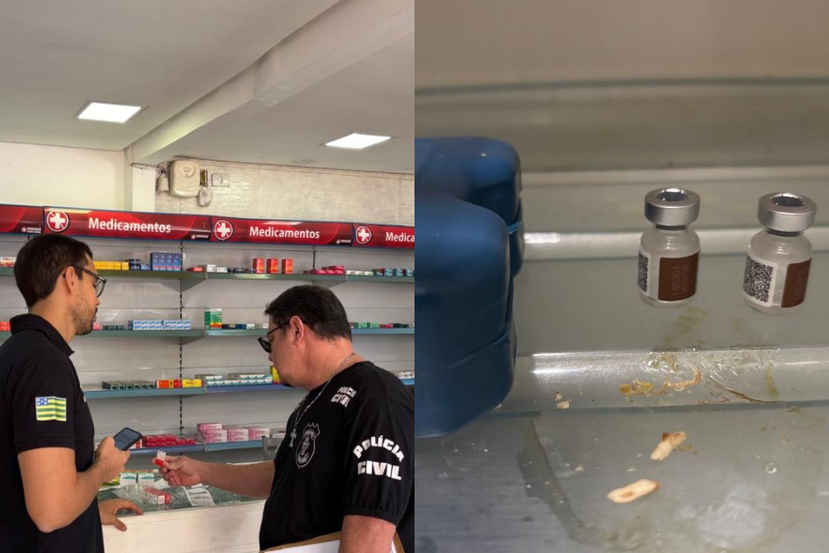 Fiscalização encontrou medicamentos vencidos, produtos sem registro e materiais perfurocortantes descartados de forma irregular. (Foto: Divulgação/Delegado Khlisney Kesser Campos)