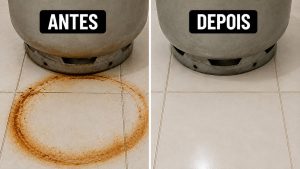 tirar ferrugem de botijão do piso