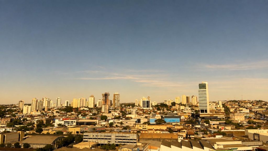 Vista aérea do bairro Jundiai, em Anápolis (Foto: Lara Duarte/Portal 6)
