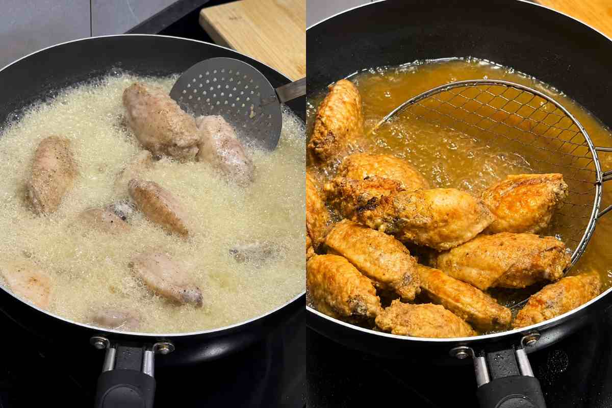 tulipas de frango fritas