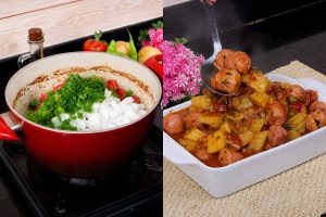 linguiças com batata deliciosa