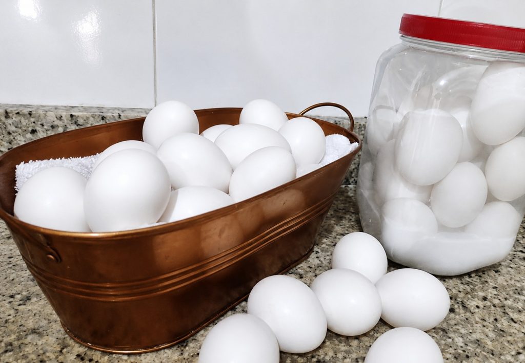 ovos na cozinha