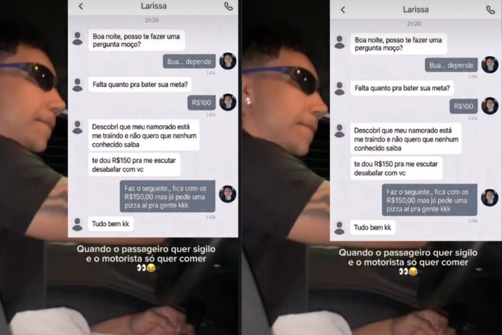 Após terminar com namorado, passageira faz proposta para motorista de aplicativo de Goiânia e oferece R$ 150 como pagamento